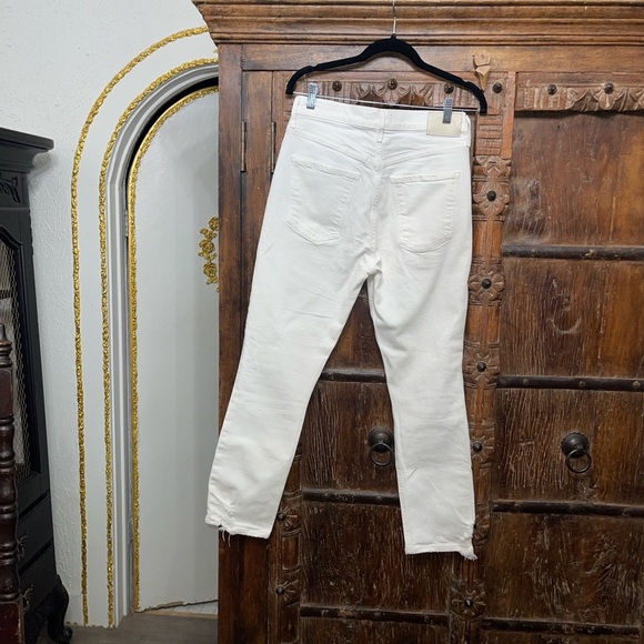 Citizens of Humanity NWT Jolene High Rise Straight Jeans in White Out Size 28 - Picture 11 of 13
